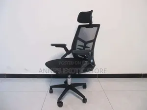 Ergonomic High-Back Mesh Office Chair With Adjustable Headrest