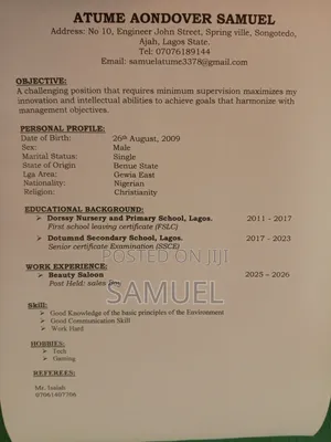 Application for Job