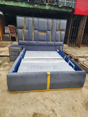 Standard Brand New Padded Bed.