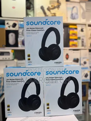 Soundcore Anker Space 2 Bluetooth 6.1 Over-Ear Headphones, Black Color