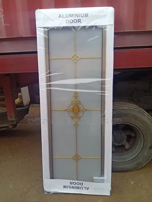Premium High-Gauge Full Tempered Glass Toilet Door (7ft)