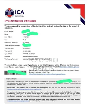 Singapore Visa