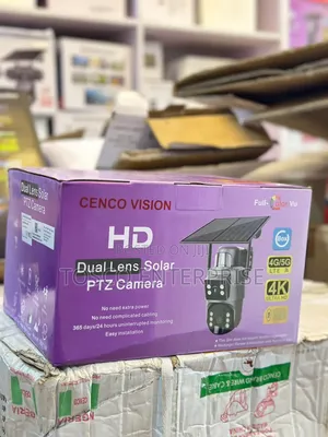 CCTV Sd450-4g-8mp Solar PTZ Security Camera –Dual Lens, 4g Sim, 8mp Hd