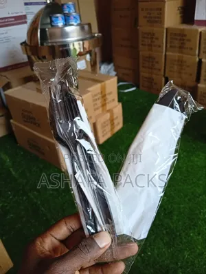 50pcs of Wrapped Disposable Plastic Cutlery Sets