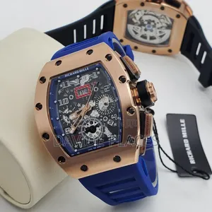 Richard Mille Rm-001 Rose Gold Chronograph Unisex Wristwatch