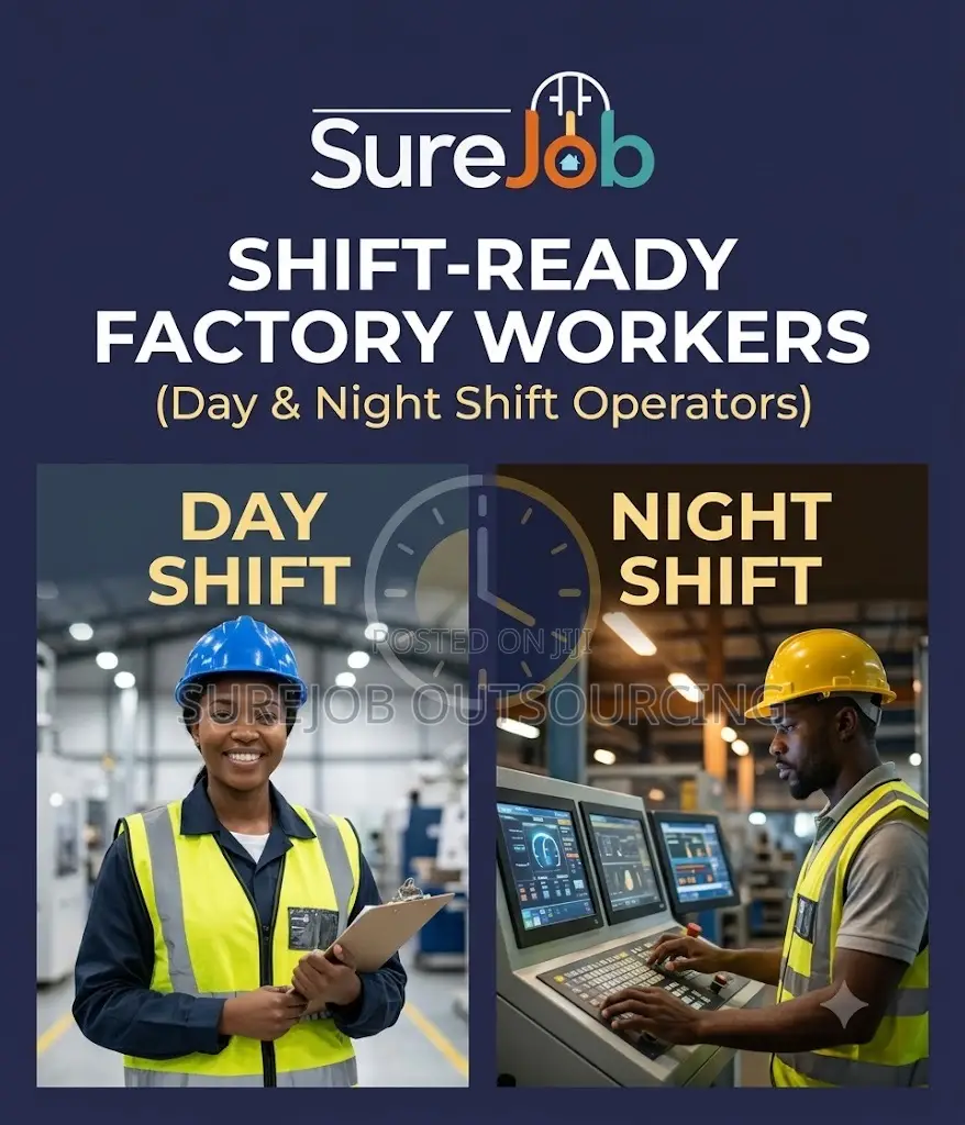 Shift-Ready Factory Workers (Day Night Shift Operators)