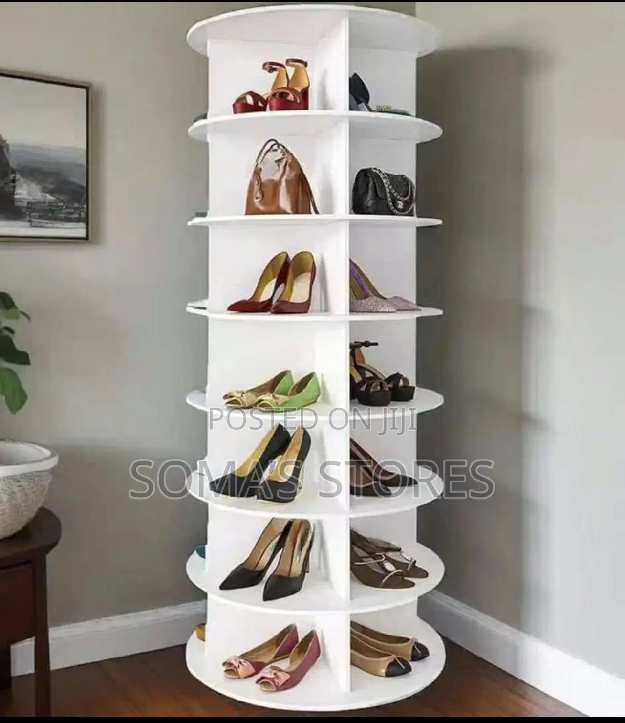 360 Rotating Shoe Rack