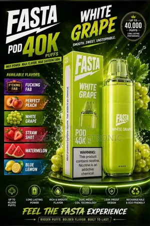 Vape(fasta Puffs)rechargeable and Refilable