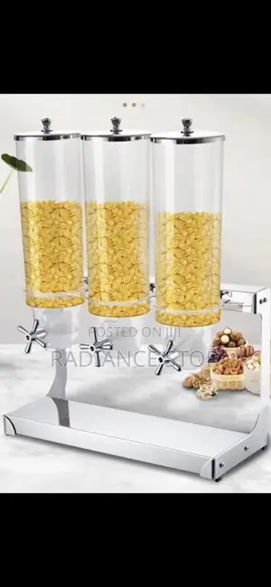 High Quality Commercial Stainless Steel Triple Cereal Dispenser