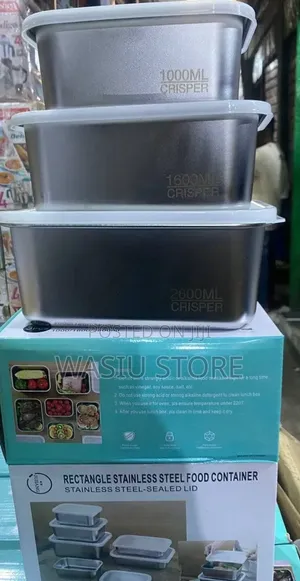 Rectangle Stainless Steel Food Container
