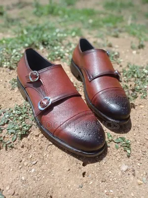 Brown Leather Double Monk Strap