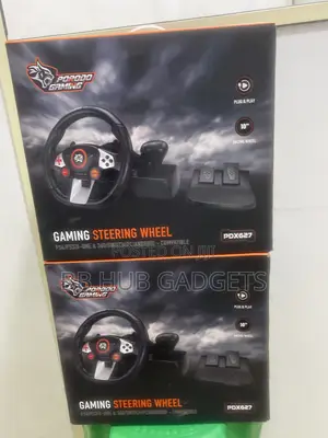 Porodo Gaming Steering Wheel for PS4 3, Xbox Series,Nintendo Switch,PC