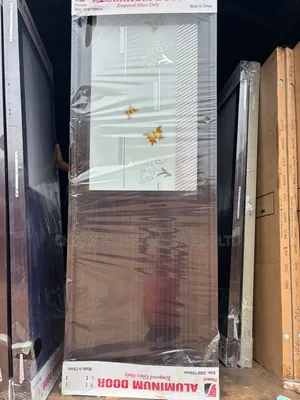 Quality Tempered Half Glass Toilet Door (7ft X 750)