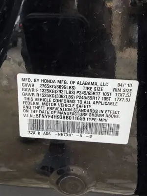 Honda Pilot 2010 Black