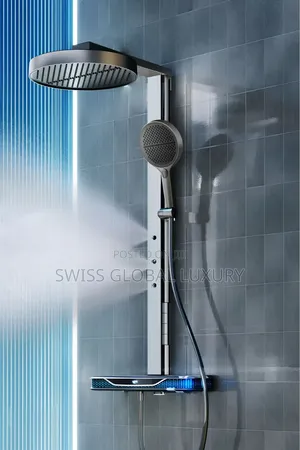 High Grade Thermostatic Shower Set, With LED LIGHT Display.