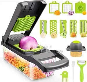 Multifunctional Vegetable Chopper Slicer Dicer Grater With Storage