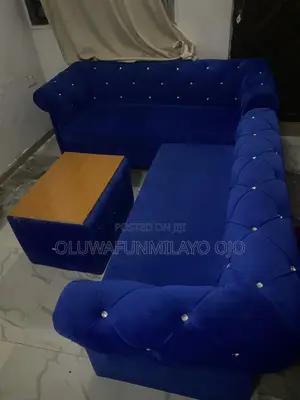 Blue L Shape Set of Chair