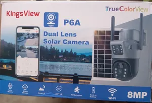 Wi-Fi V380 Dual Lens 8mp Solar Powered CCTV