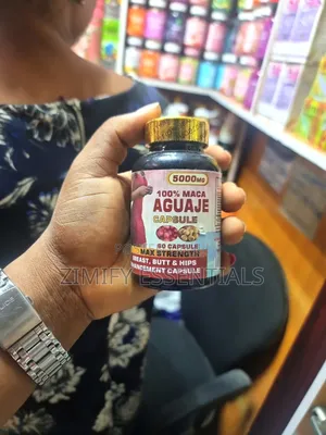100% Maca Aguaje 5000mg Max Strength Capsules for Curves Hormones