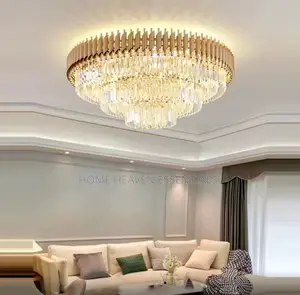 Luxury Gold Crystal Living Room Chandelier