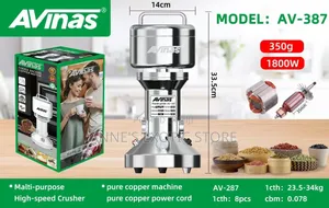 Avinas AV-387 Multi-Purpose High-Speed Powder Grinder – 350g