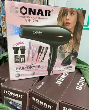12-in-1 Sonar Professional Hair Dryer 4000watts