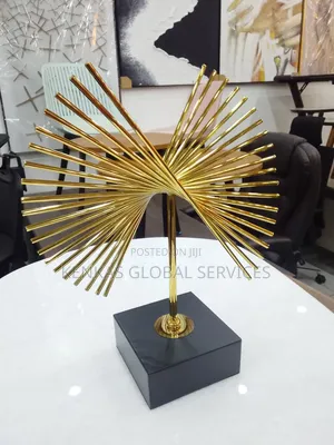 Abstract Gold Sculpture