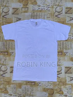 Fruit of the Loom Heavy Cotton Plain White T Shirt Size Medium M