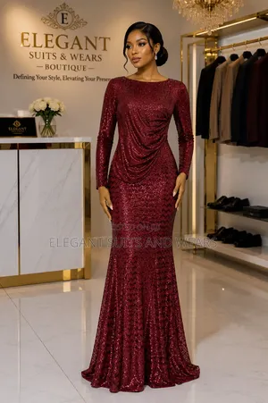 Beautiful Burgundy Dinner Dress