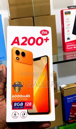 New Itel A200+ 128 GB Black