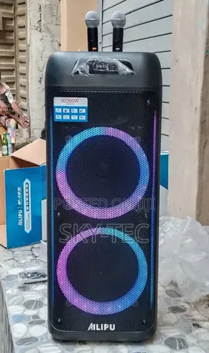 Ailipu Sound System 2handle Wireless Mic 9000w Big Battery Big Magnet
