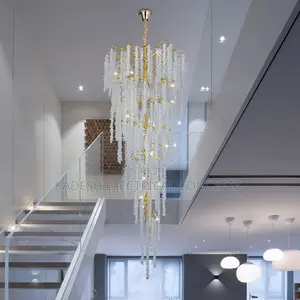 Nordic Luxury Loft Crystal Ceiling Chandelier With Tassel - Light