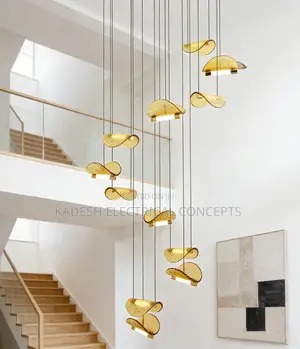 Modern Home Decoration Crystal Chandelier, Stair Pendant Lamp,m
