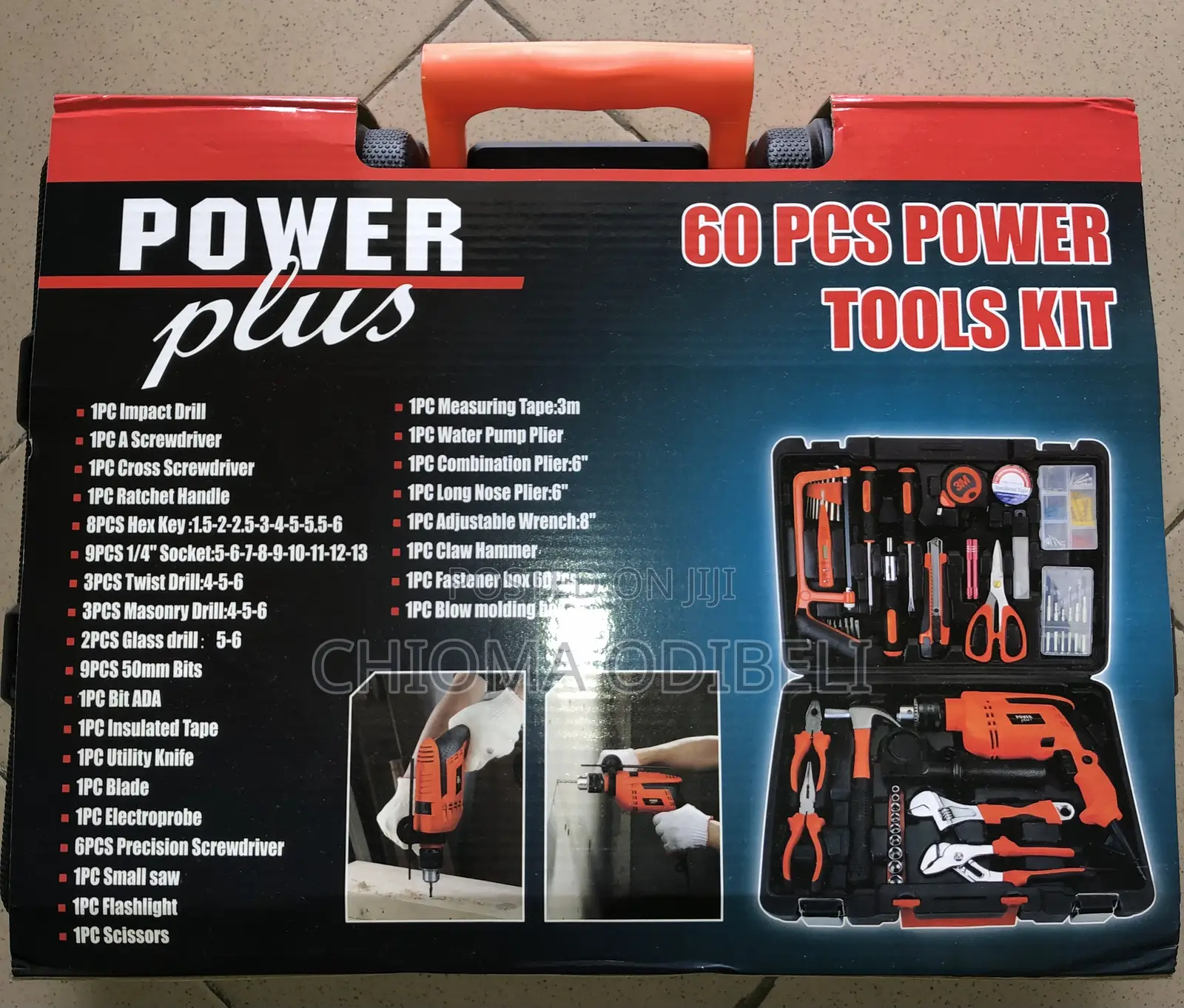 Power Plus 60PCS Power Tools Kit