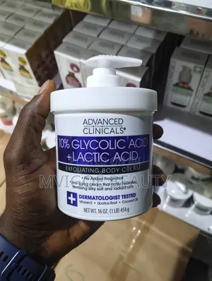 Advanced Clinicals Glycolic Acid and Lactic Acid Body Cream