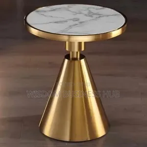 Mable Top Gold Side Table for Homes