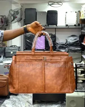 Pure Quality Leather Traveling Duffel Bag