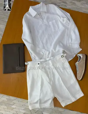 Original Pure Linen Zegna Shirt and Pant Available in Store M —— XXL