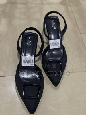 Black Half Cover Shoe, Size 39 (Not Suede)