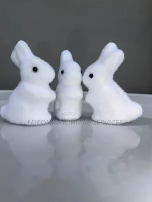 White Bunny Rabbit Decor