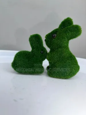 Green Bunny Rabbit Decor