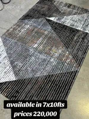 7x10fts Black,grey and Brown Turkish Center Rug