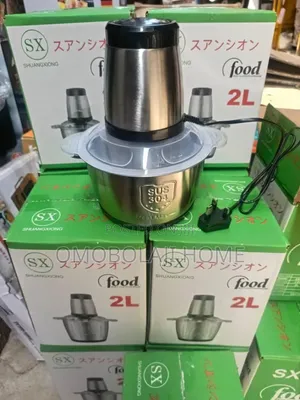 Stainless Steel Food Chopper Electric Yam Pounder (SX 2L)