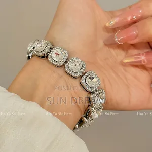 Unisex Diamond Bracelet Woman Gift Bangle Jewelry