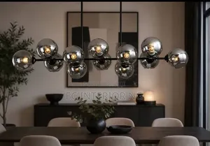 Modern Luxury Grey Glass Pendant