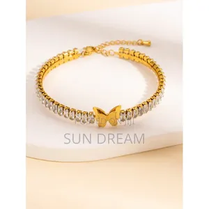 Women Bracelet Butterfly Bangles Girlfriend Gift