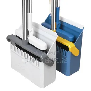 180° Foldable Long Broom and Dustpan Set.