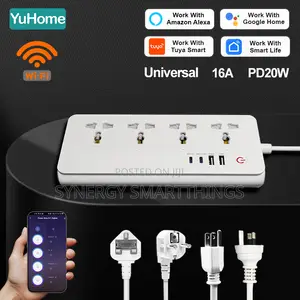Tuya Wi-Fi Smart 4Port Extension With Type C USB Port
