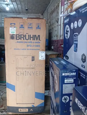 Bruhm Refrigerator Double Door 205liters Model BFD 210md