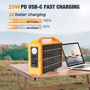 100W Portable Power Station Solar Generator Laptop Power Bank
